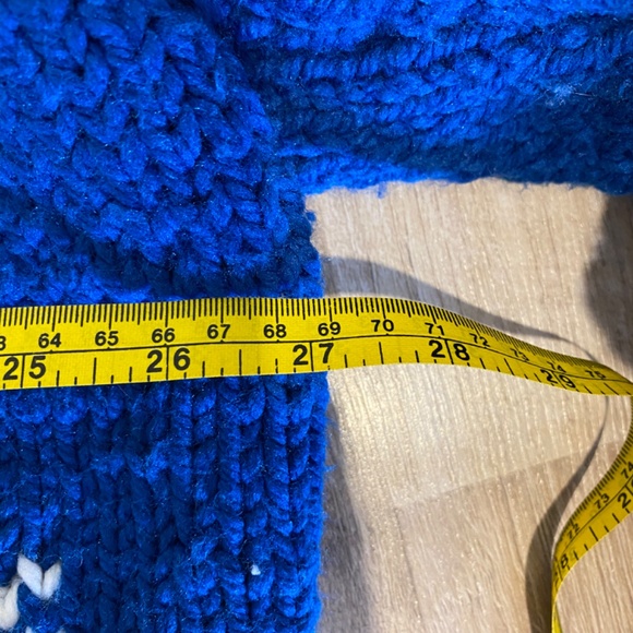 ✨ Vintage Nautical Cowichan Style Zip Sweater – Rare Pattern! Thick & Warm ✨ - Picture 9 of 10